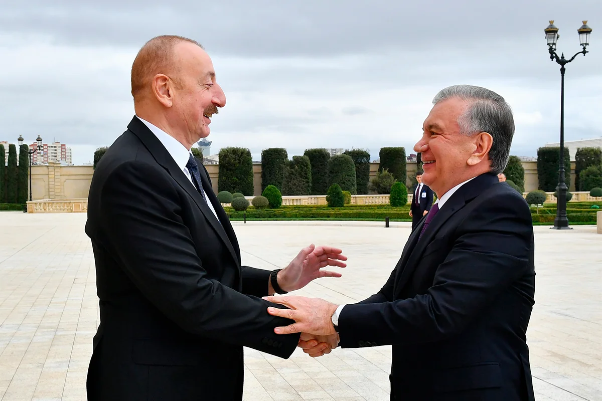İlham Əliyev Şavkat Mirziyoyev